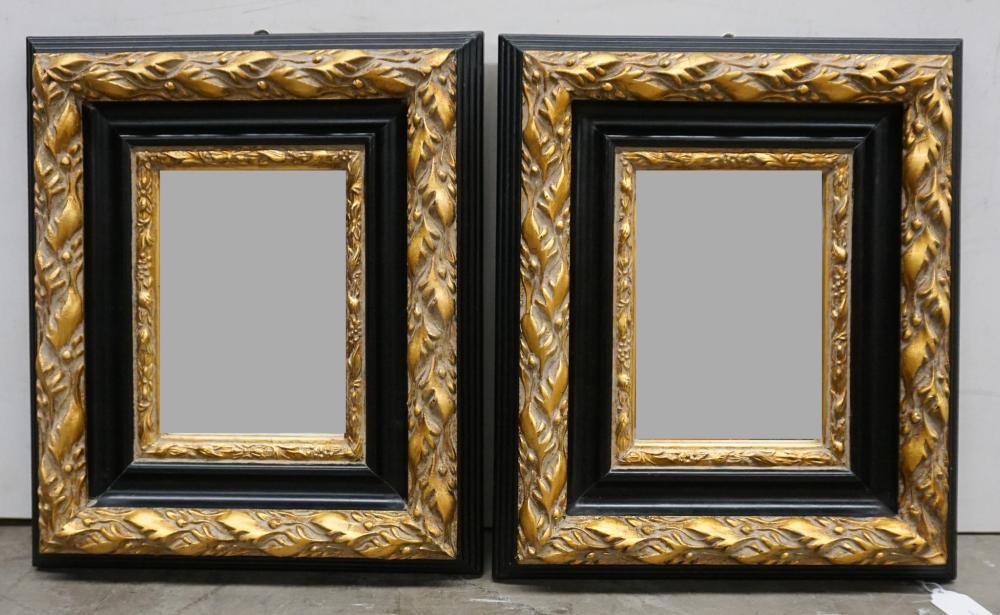 PAIR OF CONTEMPORARY GILT AND EBONIZED