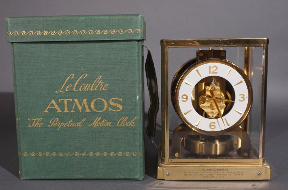 LE COULTRE ATMOS CLOCK WITH CARRYING