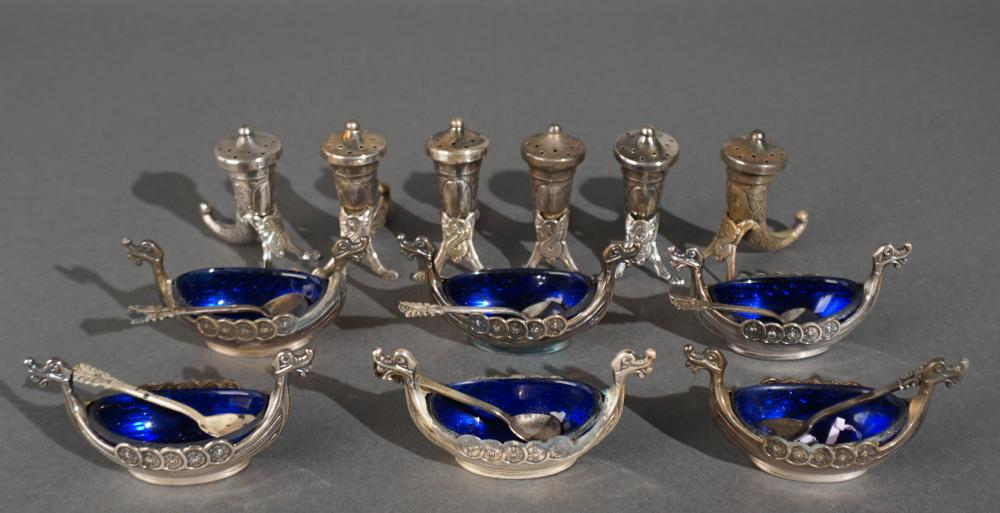 SET OF SIX NORWEGIAN STERLING SILVER