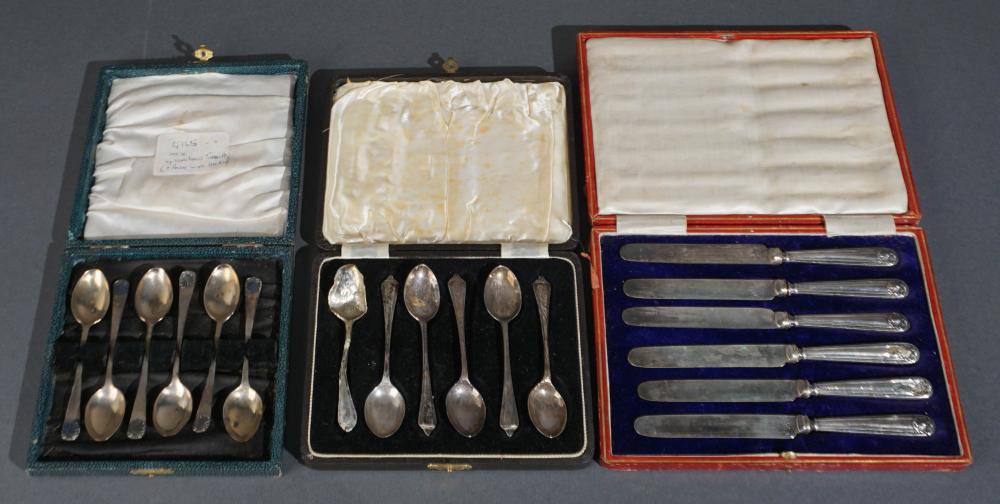 TWO SETS OF SIX ENGLISH STERLING 2e7184