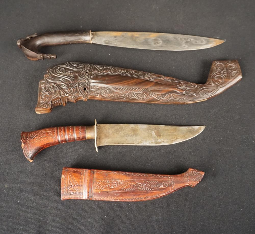 TWO SOUTHEAST ASIAN DAGGERS WITH 2e718f