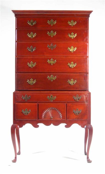 Queen Anne mahogany high chest
