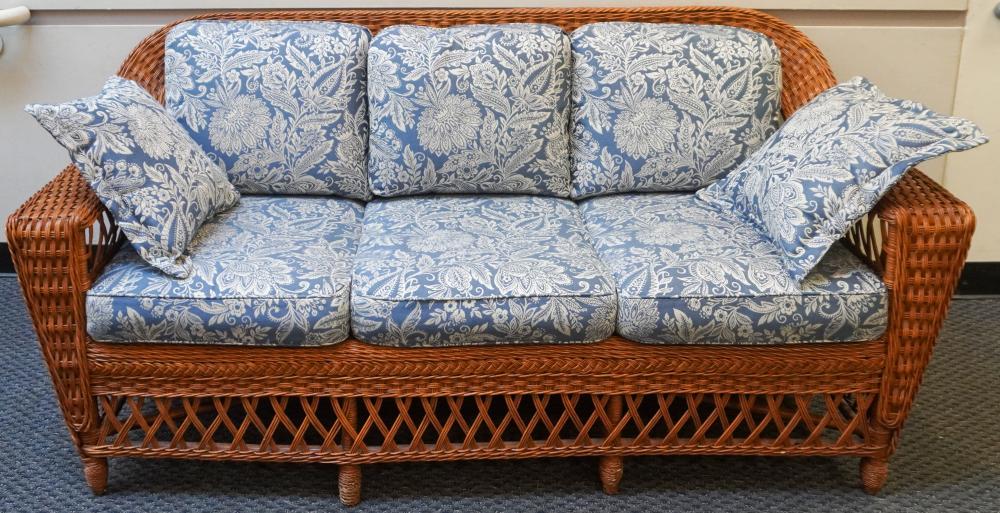 HENRY LINK NATURAL WICKER SOFA