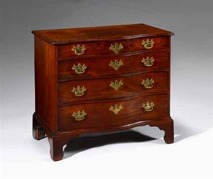 Chippendale cherry serpentine front 4a504