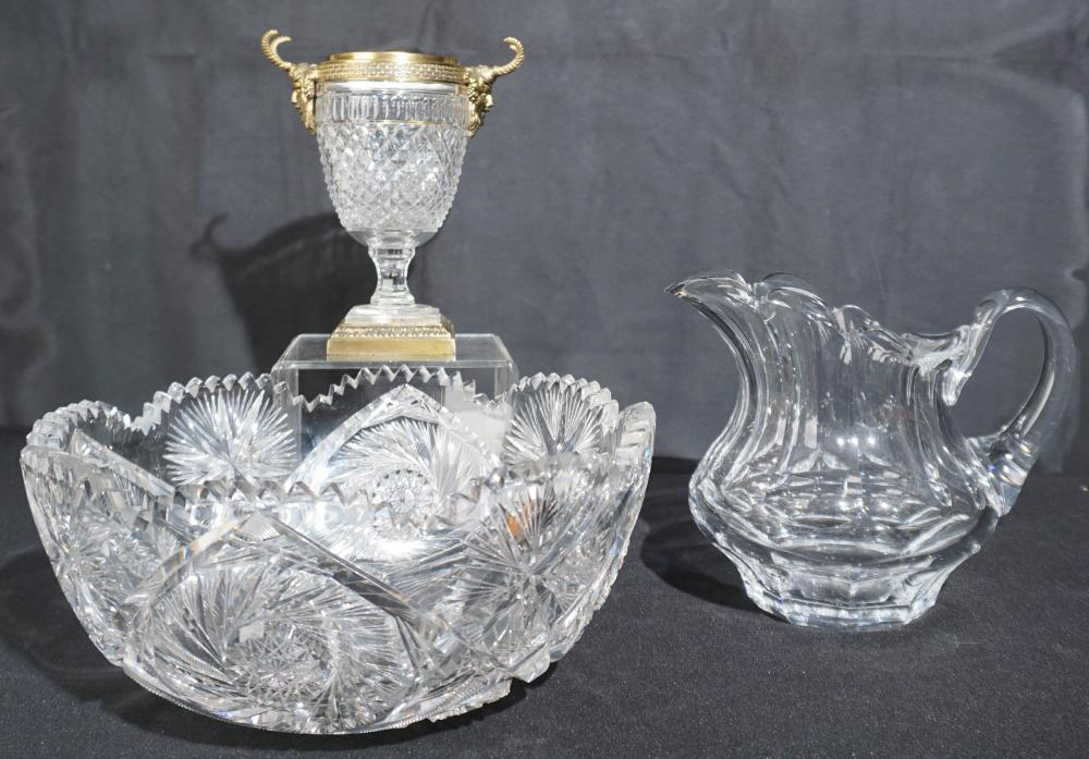 CUT CRYSTAL CENTERBOWL, A GEORGIAN