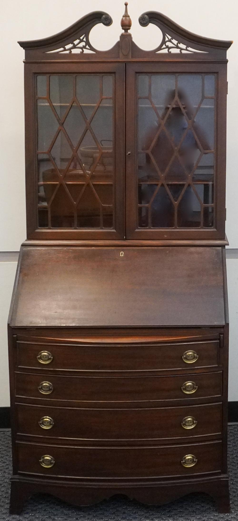 GEORGE III STYLE MAHOGANY SECRETARY