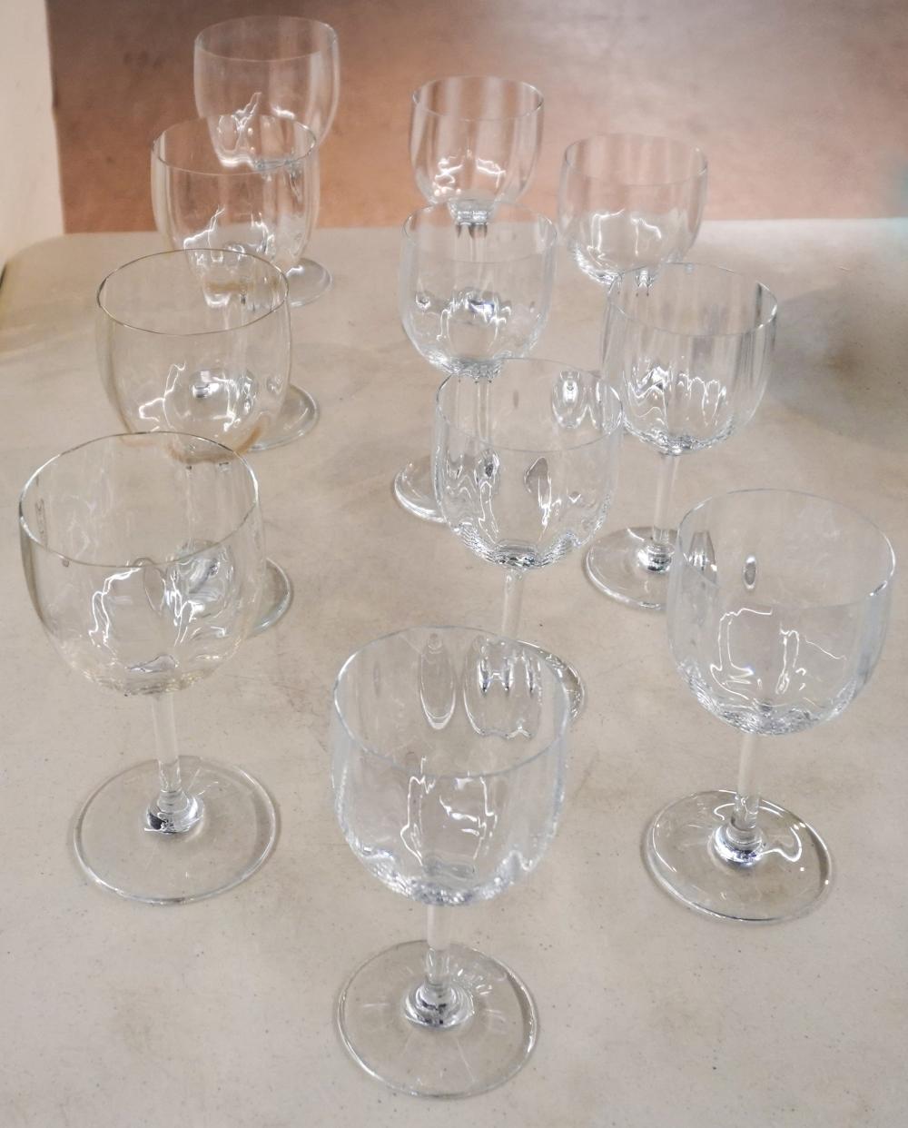 GROUP OF 11 BACCARAT CRYSTAL STEMS