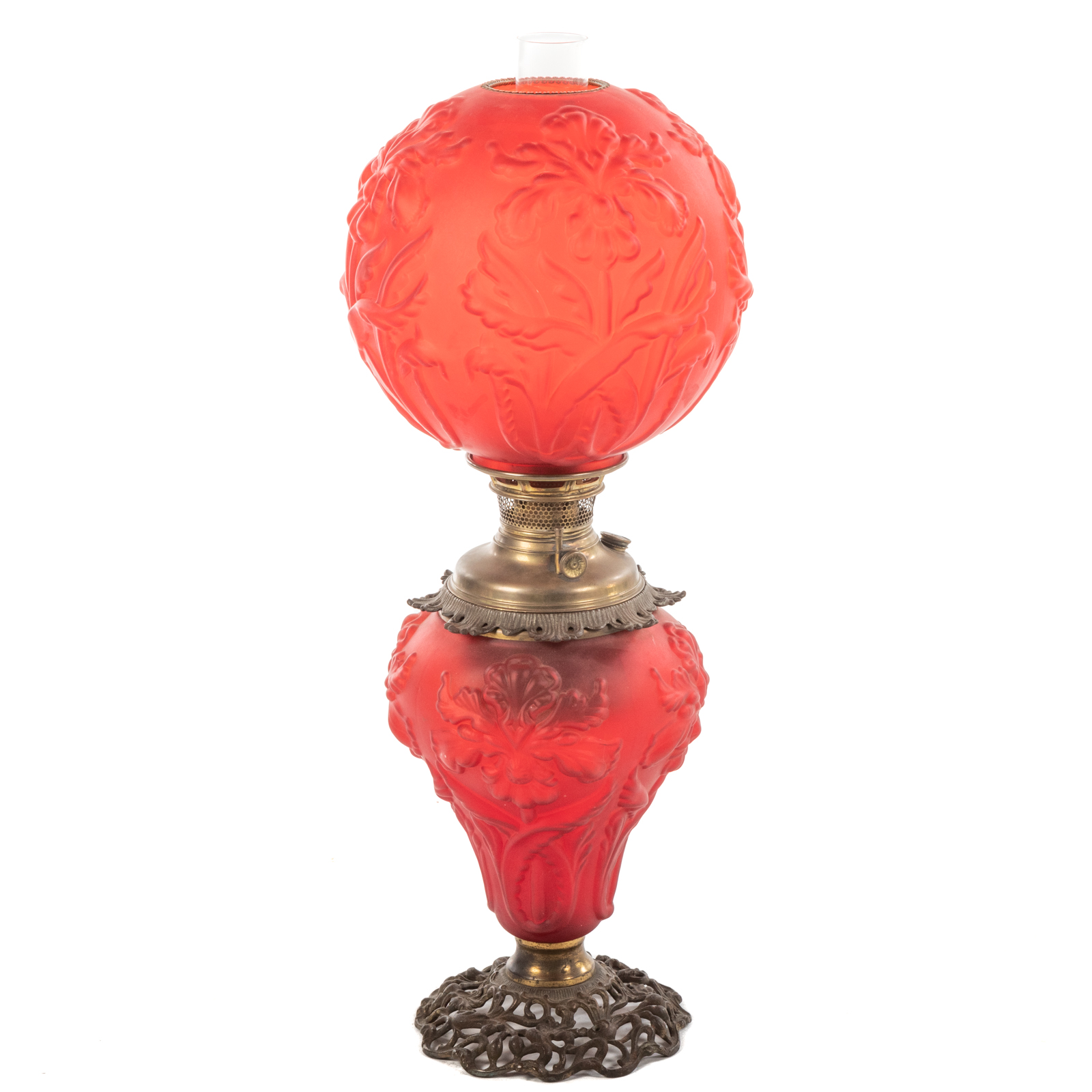 GONE WITH THE WIND STYLE OIL LAMP Early