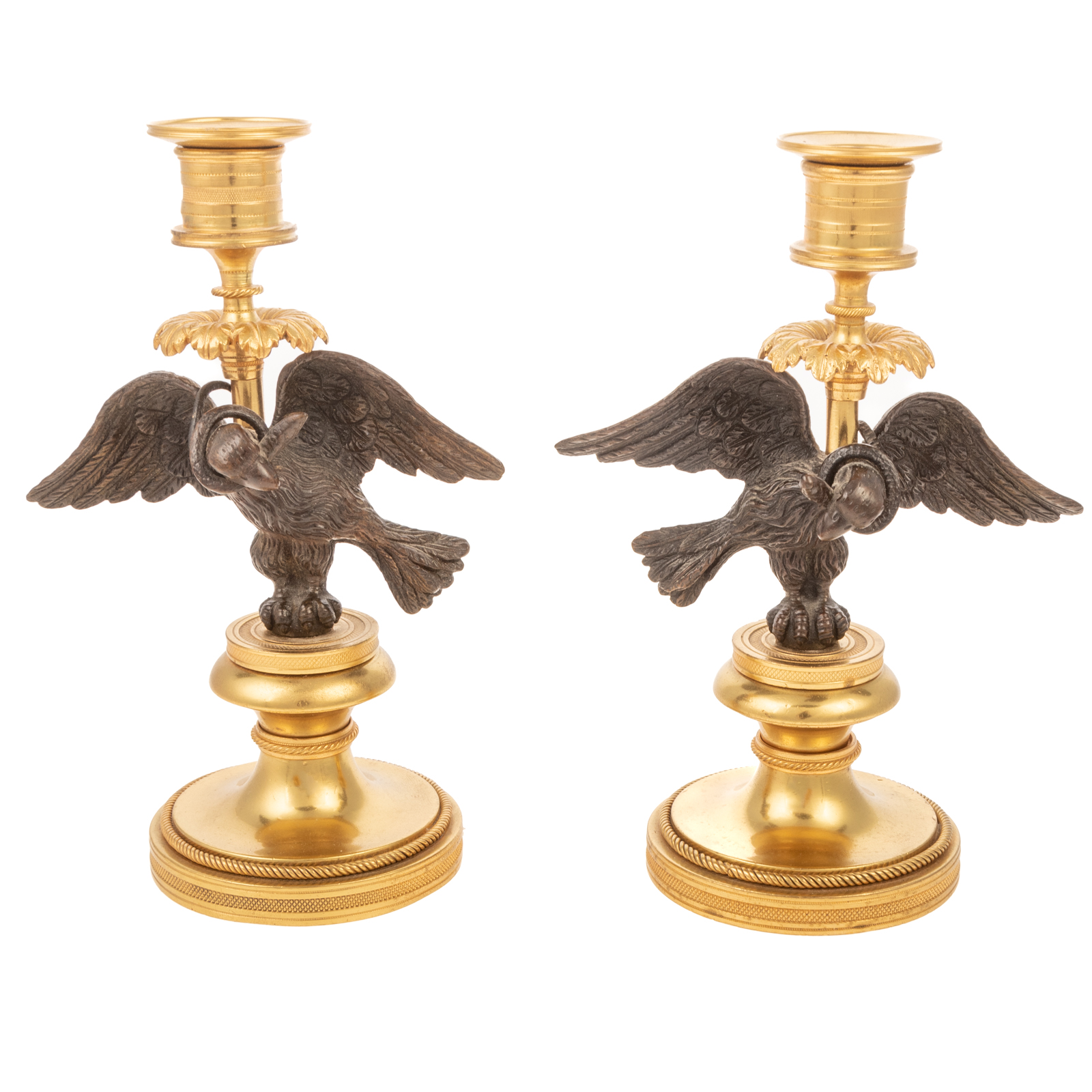A PAIR OF FRENCH EMPIRE STYLE FIGURAL 2e9a34