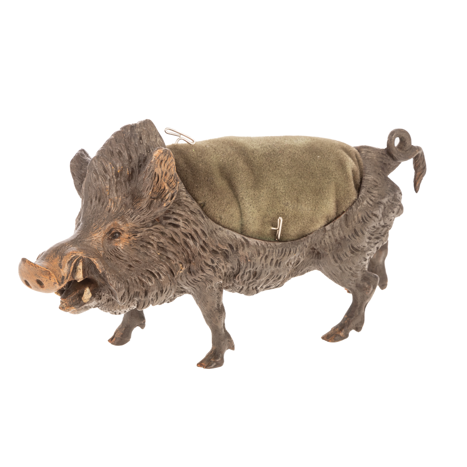 BERGMAN PAINTED BOAR BRONZE PIN