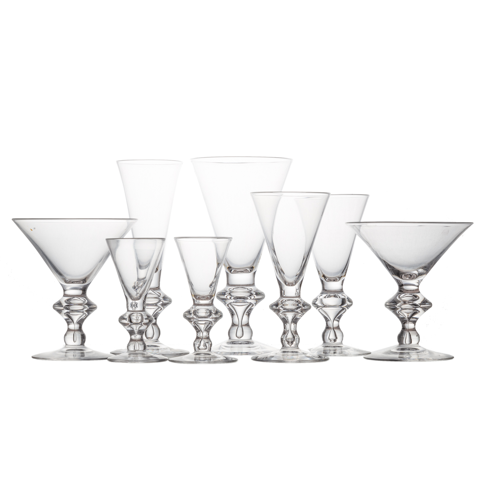 LARGE STEUBEN CRYSTAL STEMWARE 2e9a5b