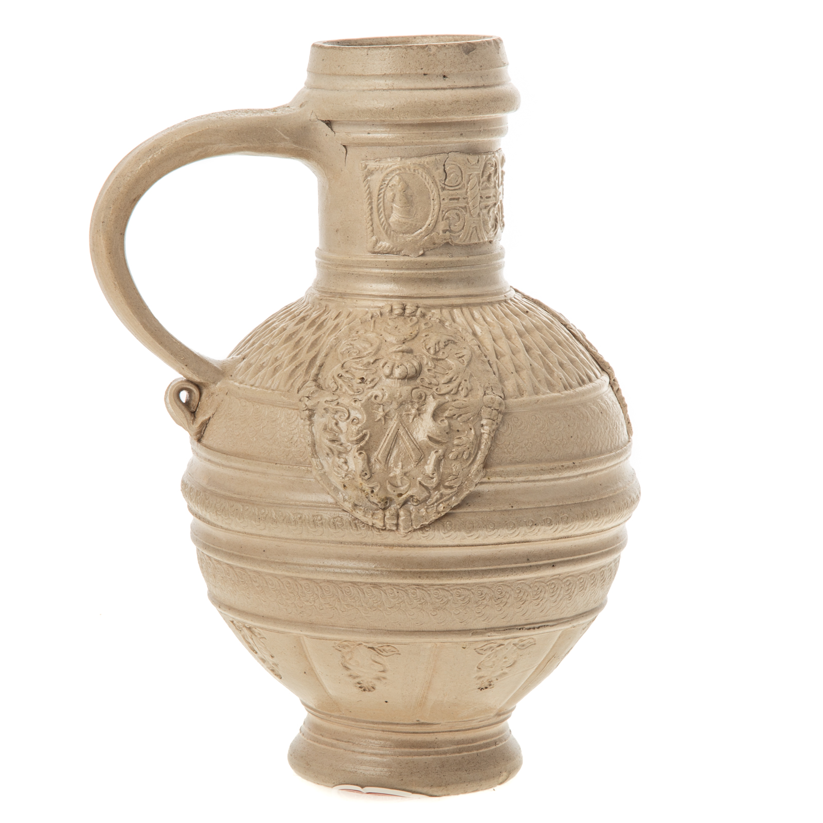 GERMAN SALT GLAZE STONEWARE JUG Circa