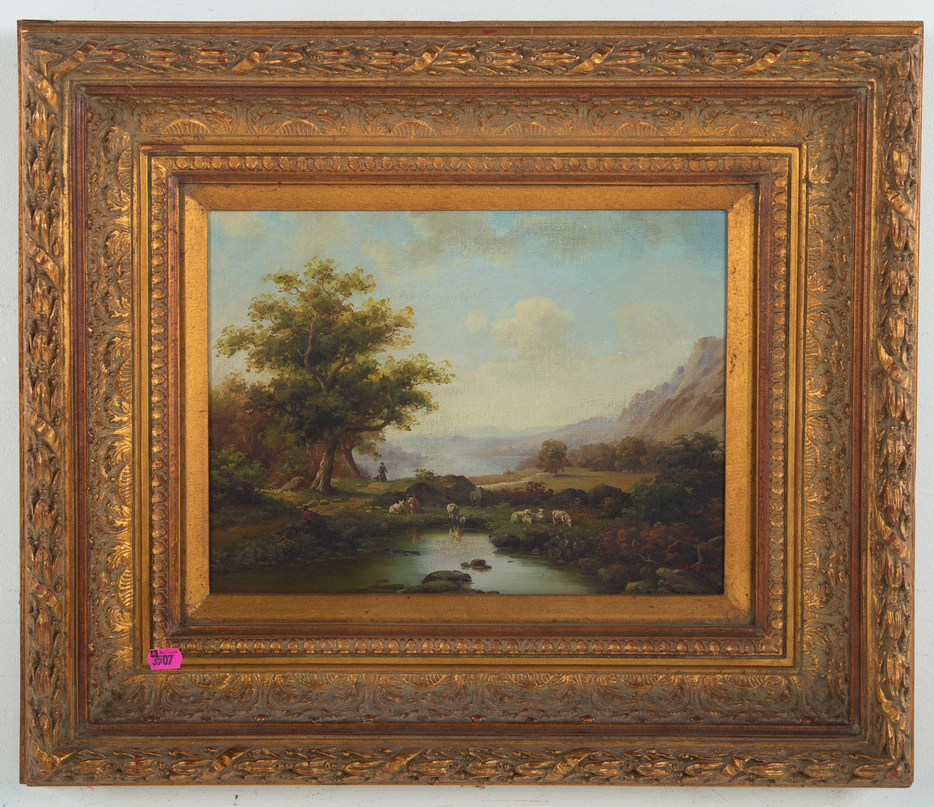 ED YOUNG PASTORAL LANDSCAPE OIL 2e9a8b