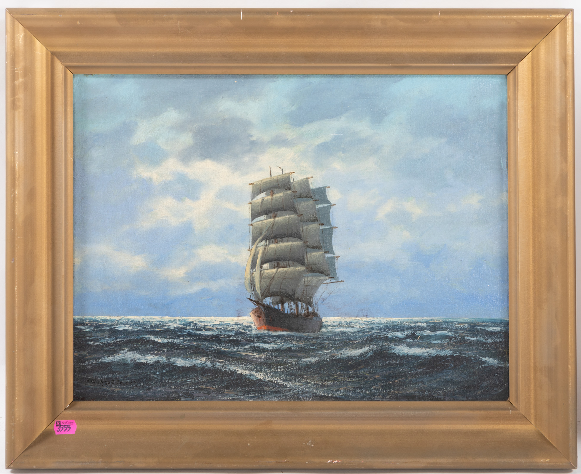 FRANZ SCHAFFNER FULL MASTED SHIP  2e9ab8