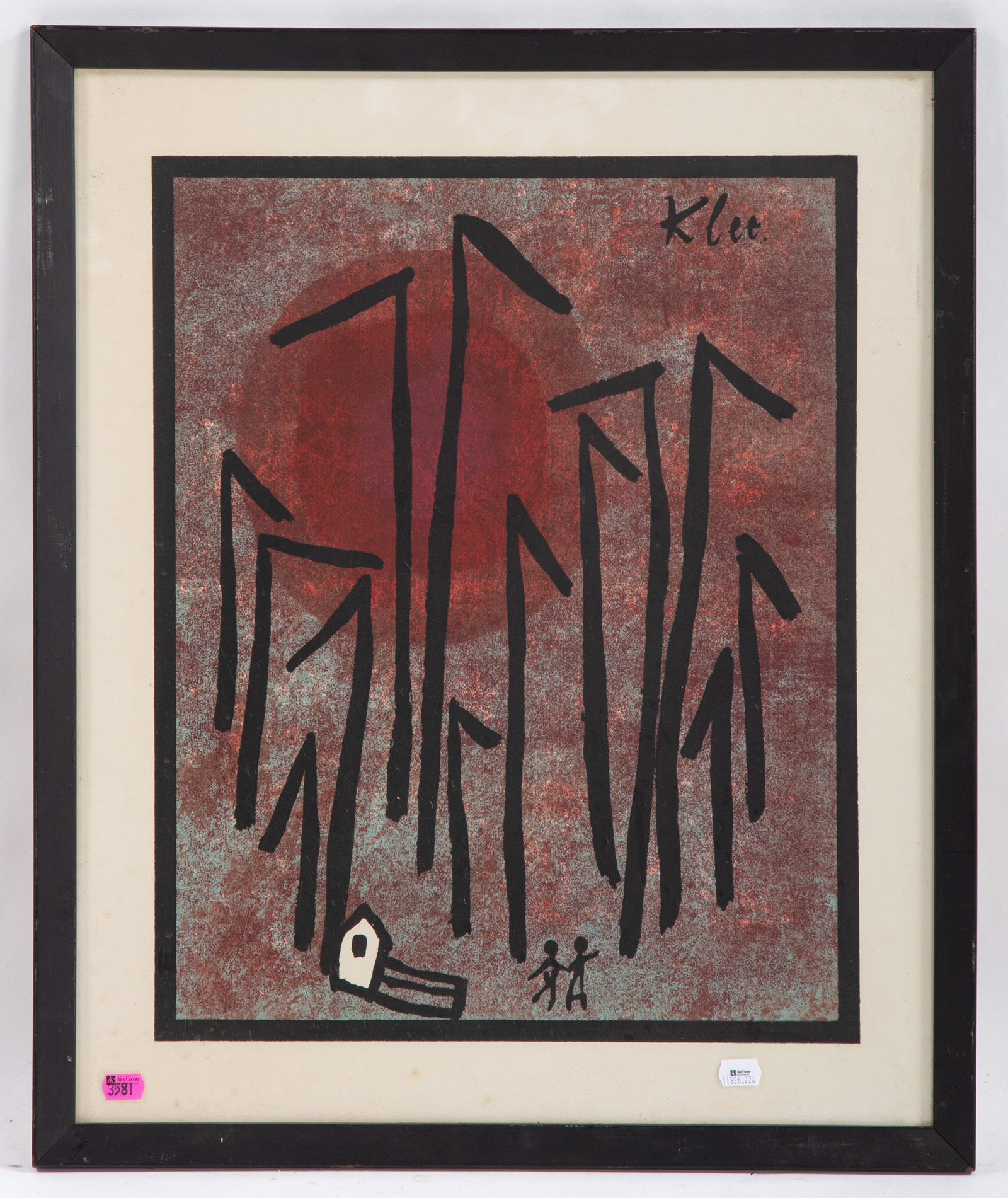 PAUL KLEE. UNTITLED, COLOR LITHOGRAPH