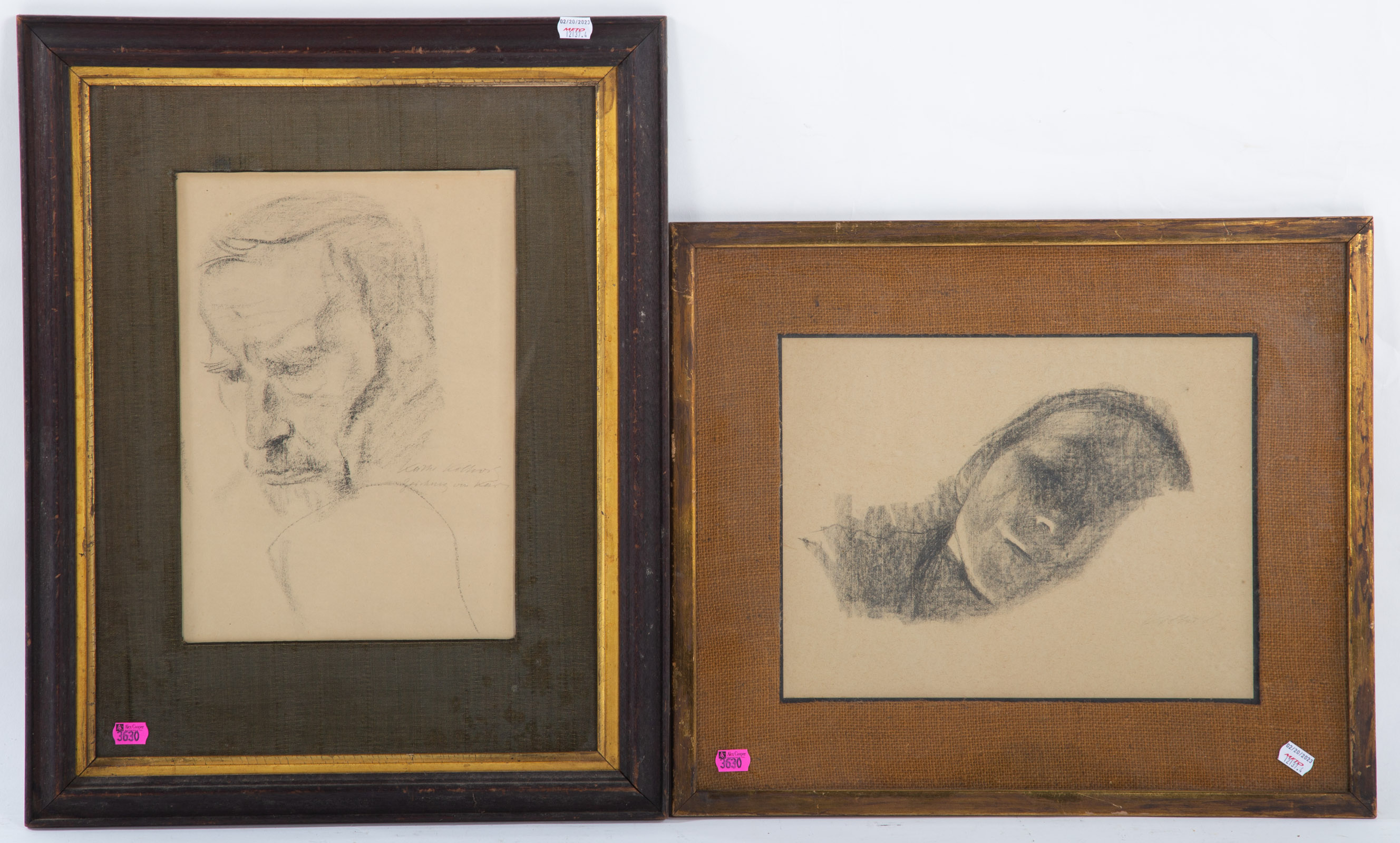 TWO KATHE KOLLWITZ FRAMED REPRODUCTION