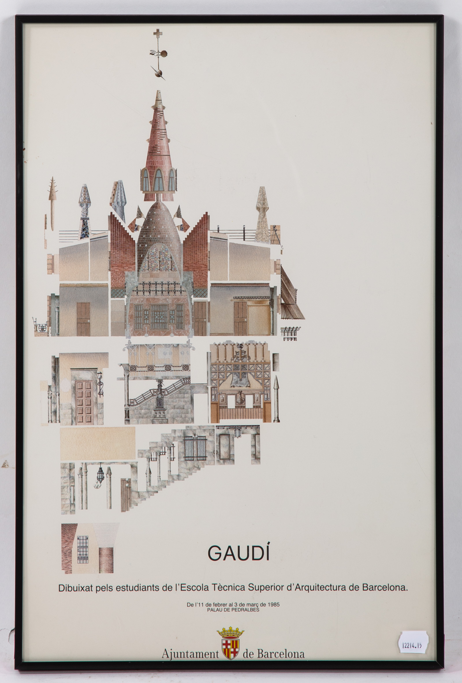 GAUDI. EXHIBITION POSTER, OFFSET