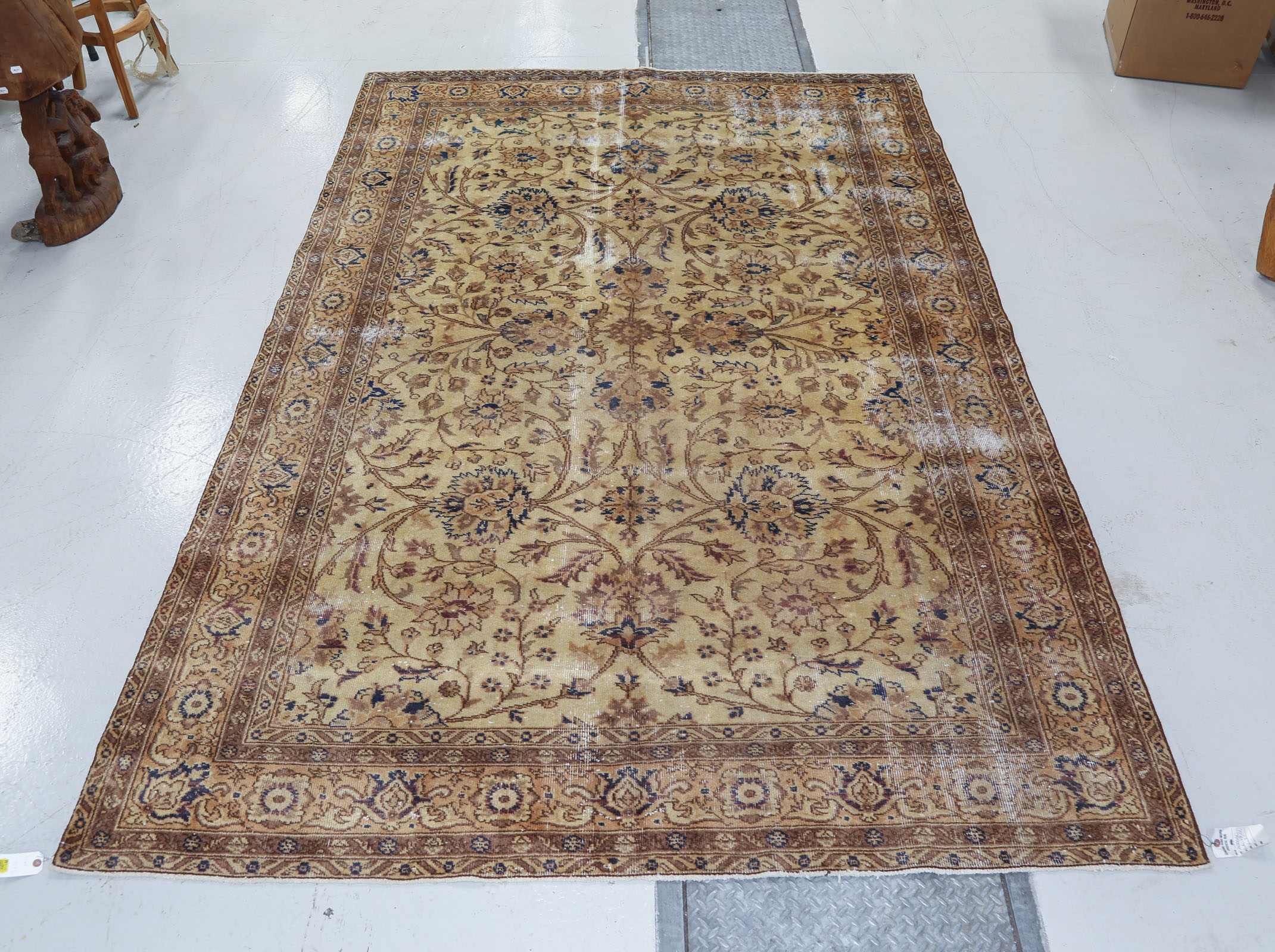 SEMI ANTIQUE OUSHAK RUG TURKEY  2e9bf5