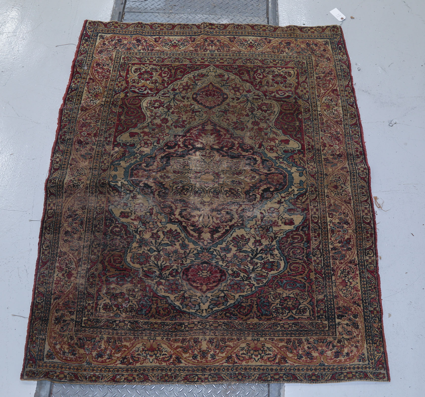 ANTIQUE LAVAR KERMAN RUG PERSIA  2e9bfe