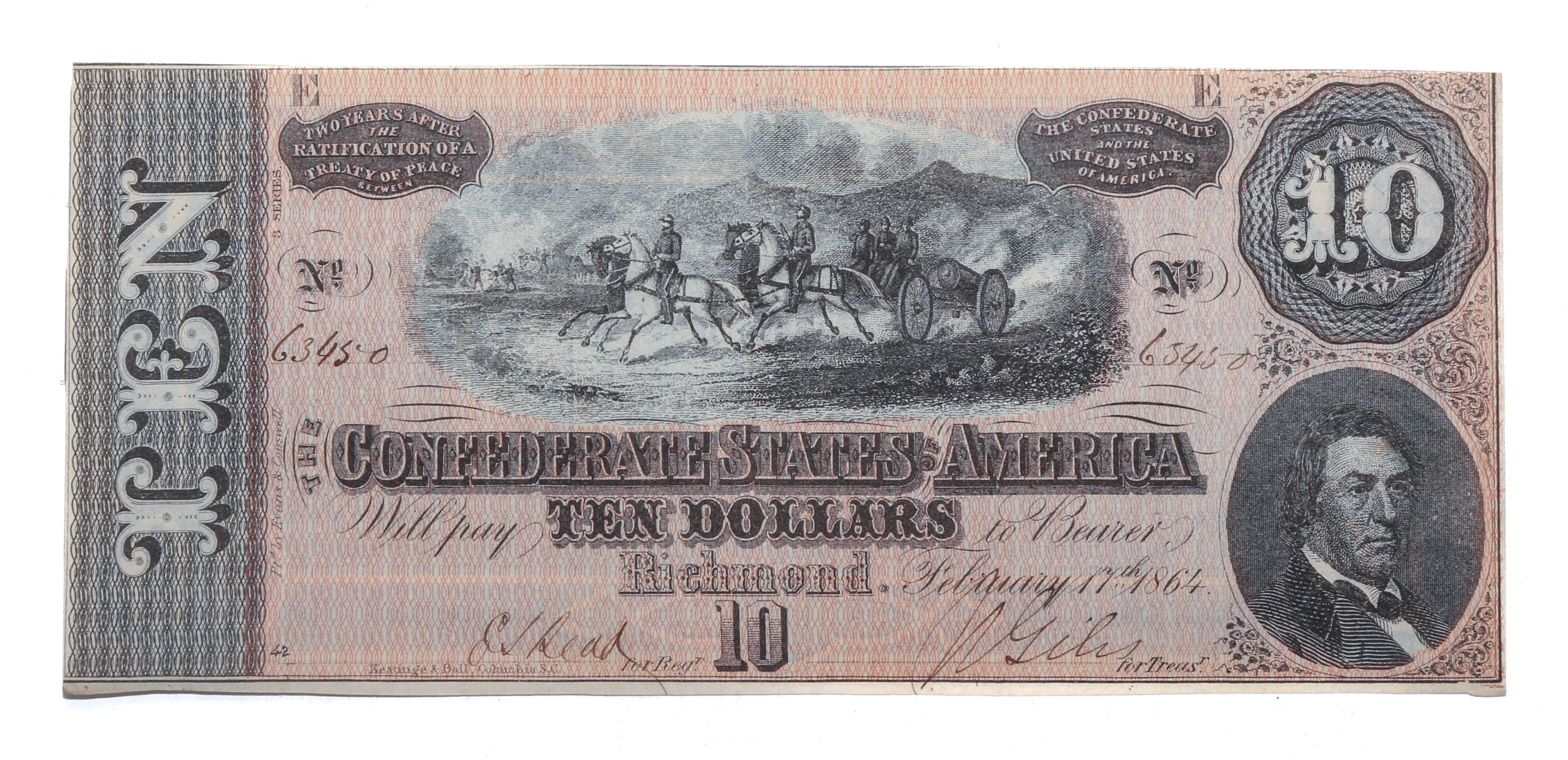 T 68 10 CONFEDERATE NOTE CHOICE 2e9c6c