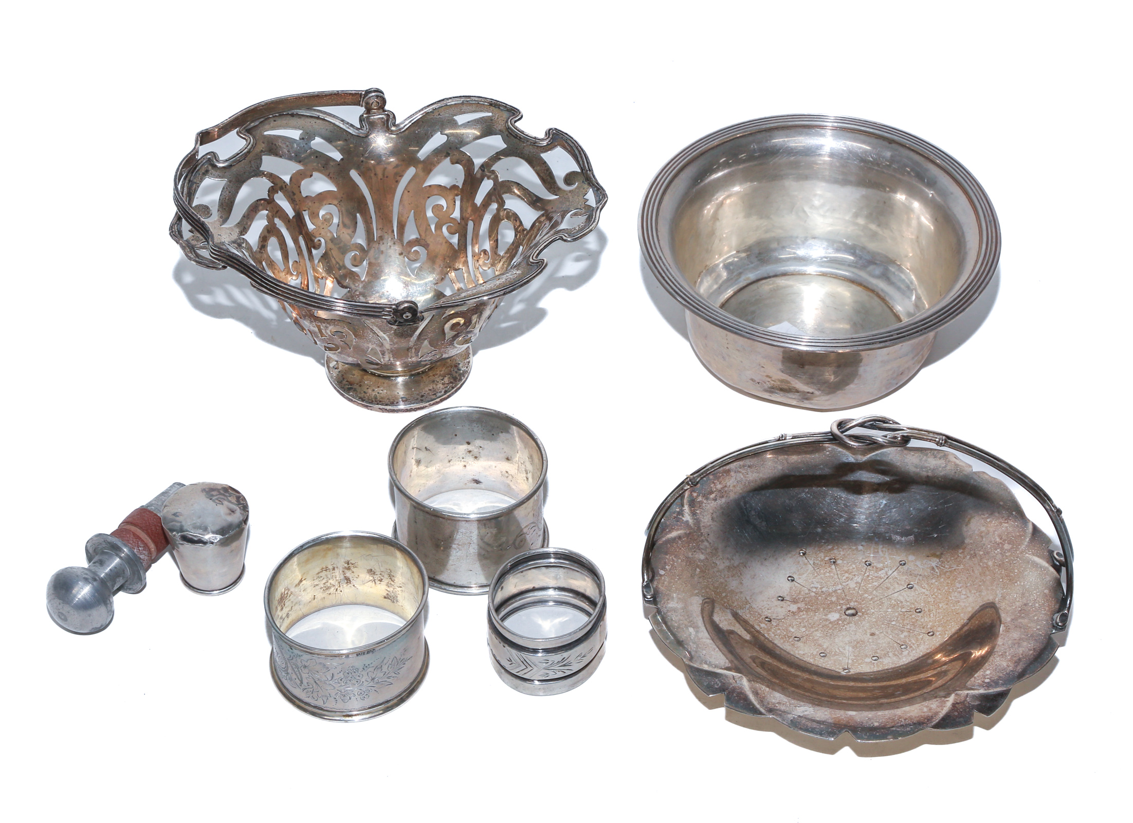 ASSORTED SMALL STERLING HOLLOWWARE Including