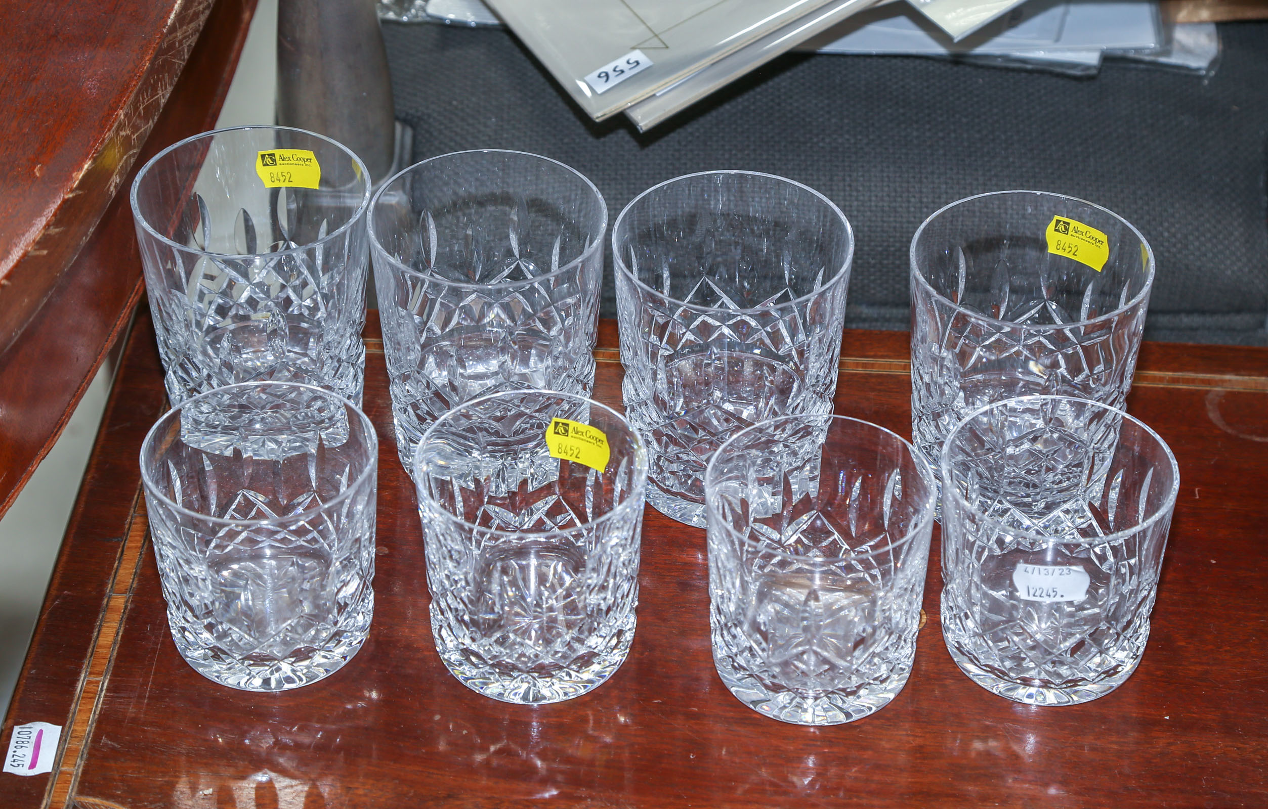 EIGHT WATERFORD "LISMORE" TUMBLERS