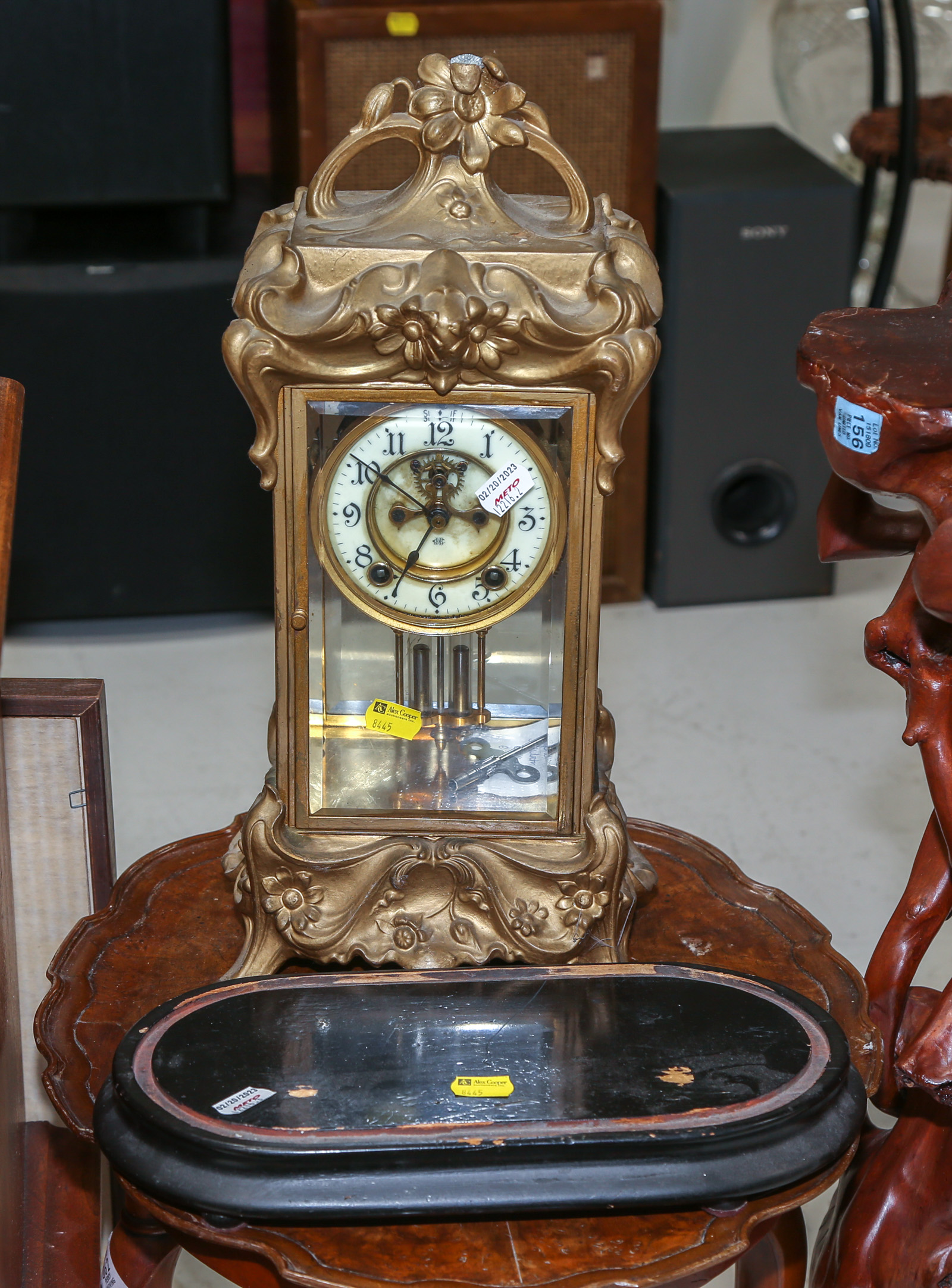 ART NOUVEAU STYLE MANTEL CLOCK 2e9d8f