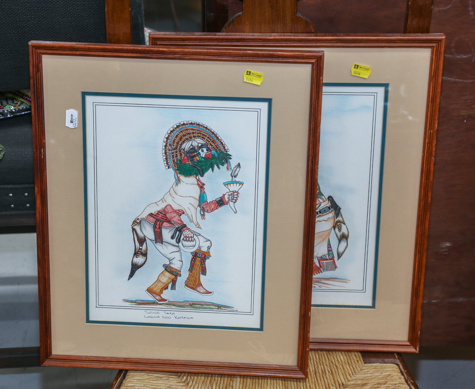 TWO FRAMED NATIVE AMERICAN WATERCOLORS