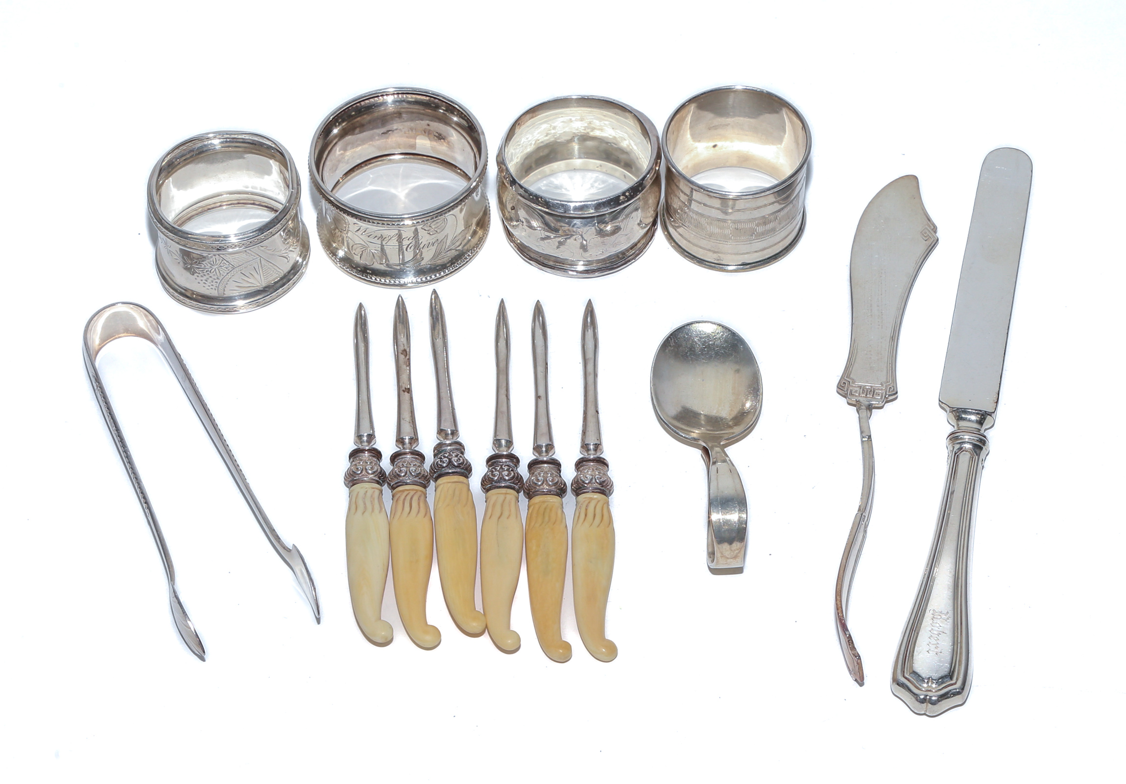 ASSORTED STERLING TABLE ITEMS Including 2e9ddc