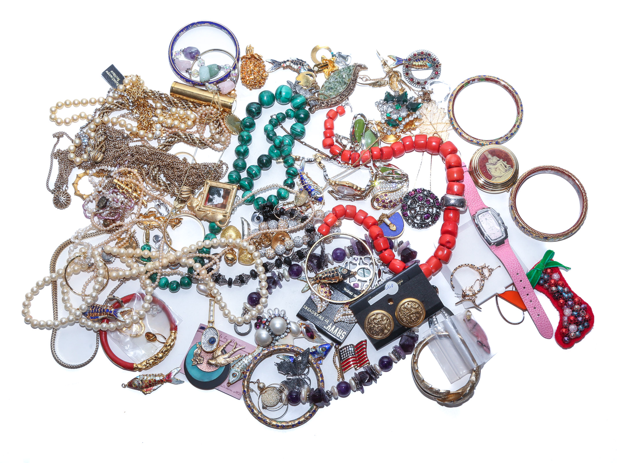 A COLLECTION OF JEWELRY Including