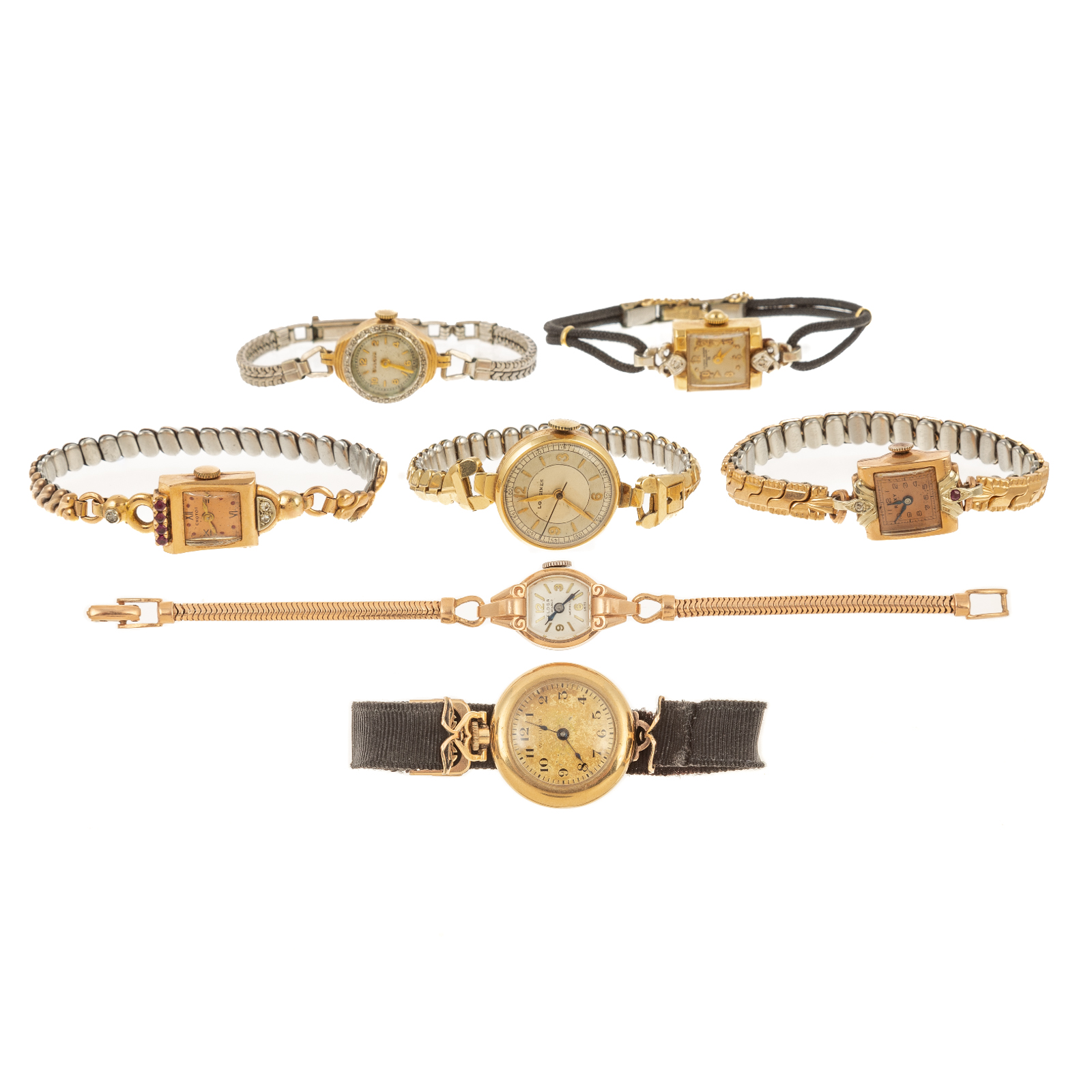 A LARGE COLLECTION OF 14K WRIST