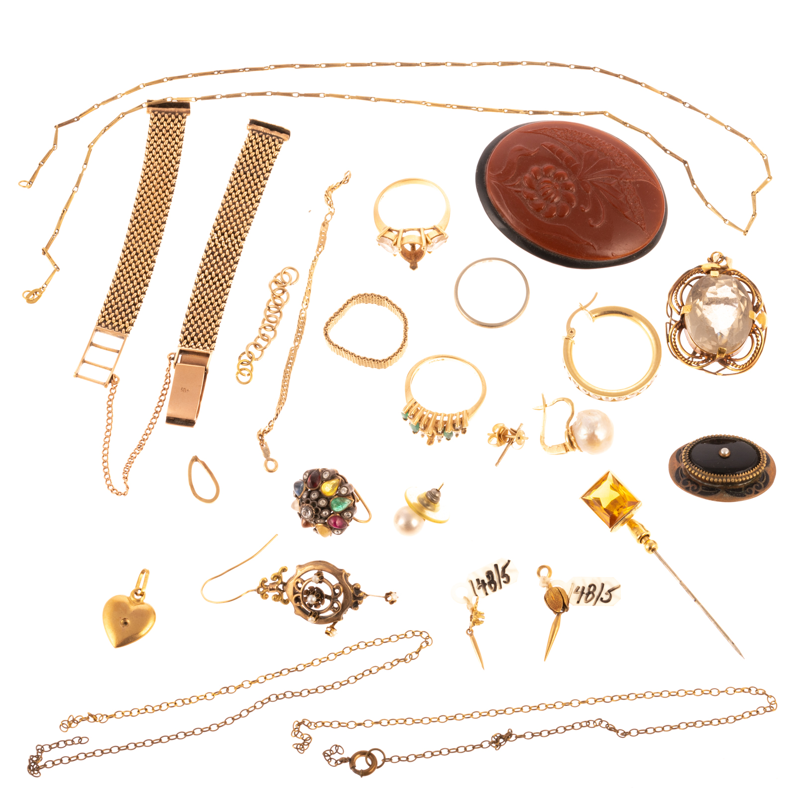 A VARIETY OF GOLD OTHER JEWELRY 2e9f5c