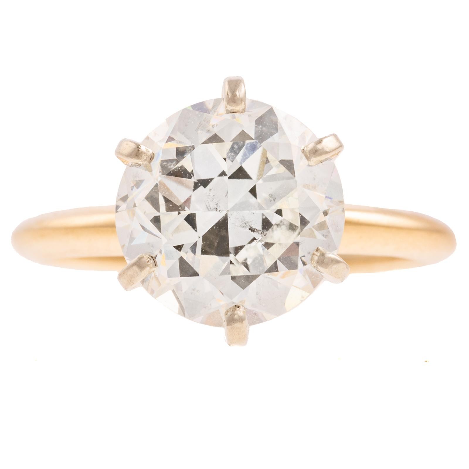 A GIA CERTIFIED 4.42 CARAT DIAMOND RING