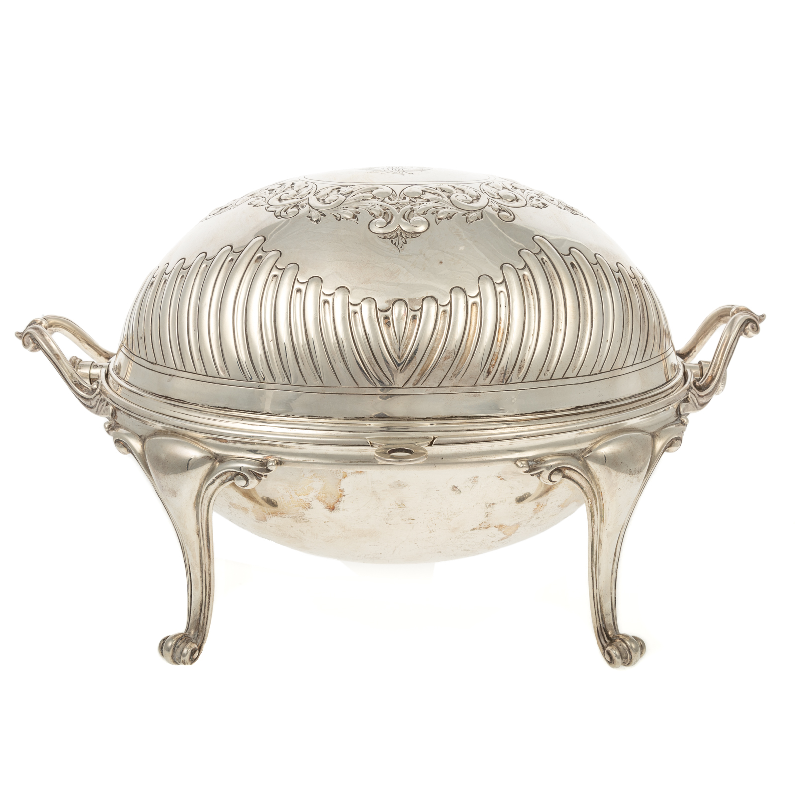 EDWARD VII SILVER MUFFIN WARMER