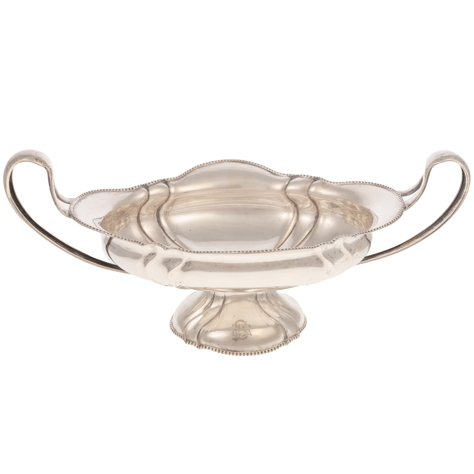 SWEDISH SILVER PEDESTAL DISH 20th century,