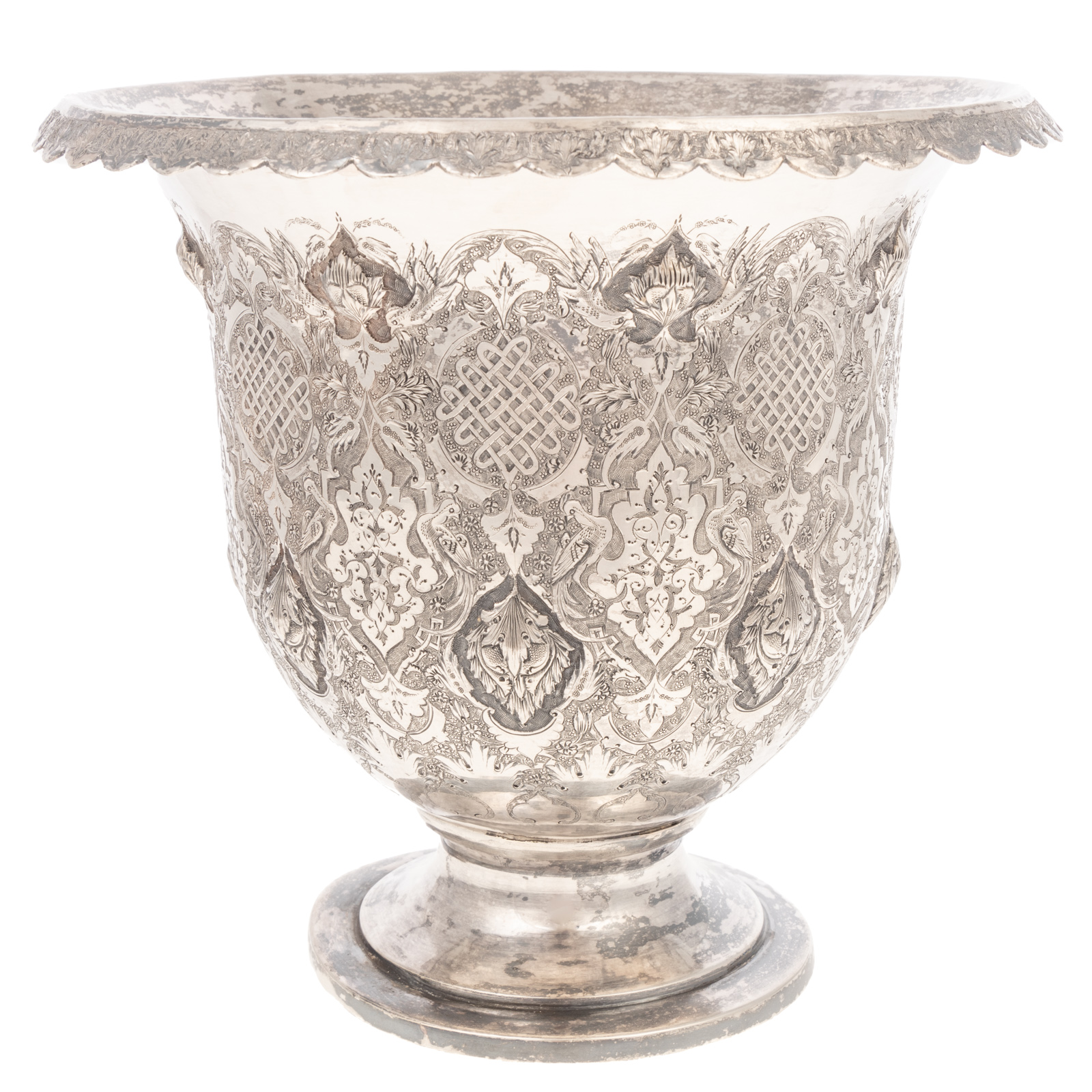PERSIAN SILVER URN Early-to-mid