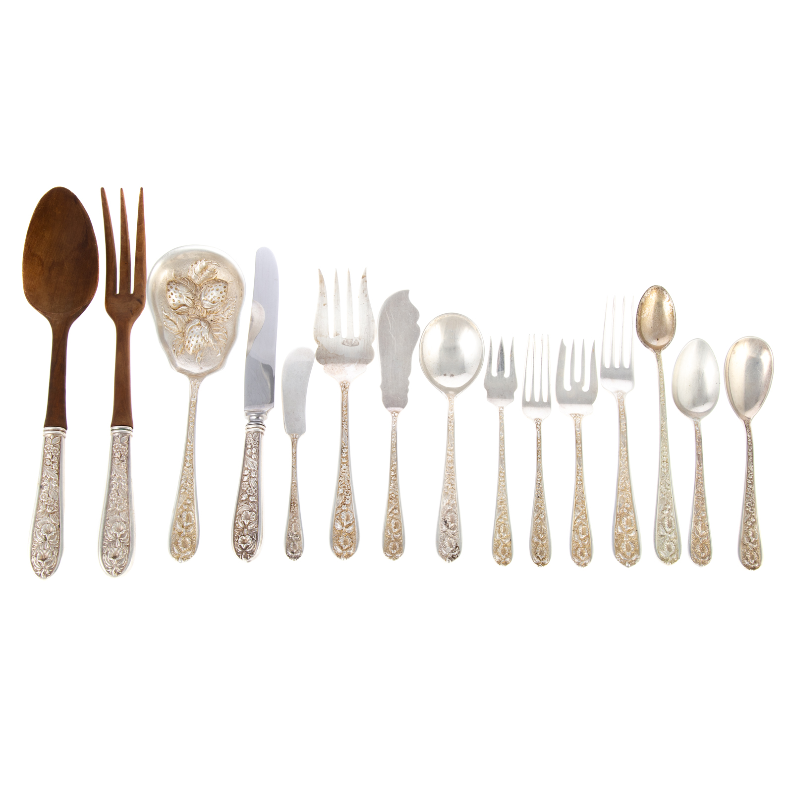 STIEFF STERLING "CORSAGE" FLATWARE