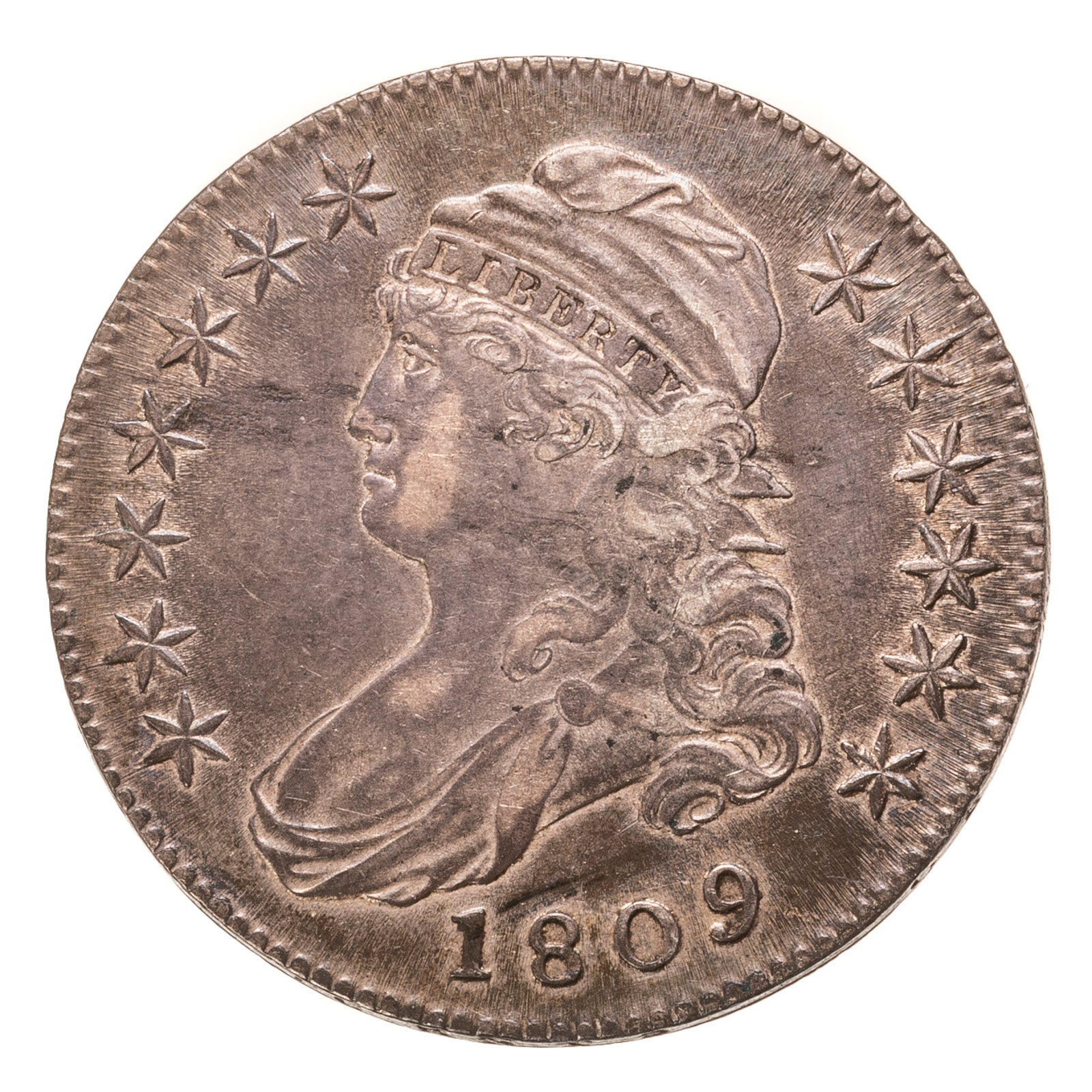 1809 BUST HALF DOLLAR XF45 O 109A 2ea035