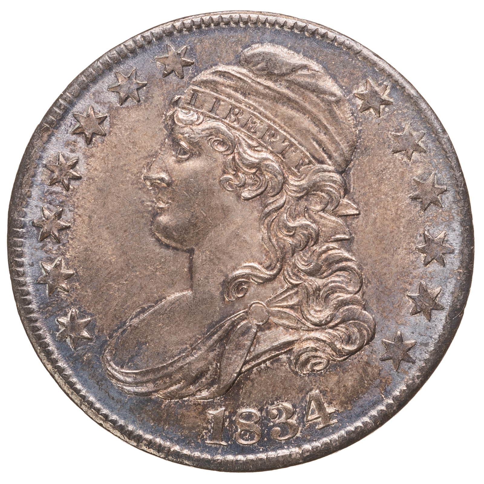 1834 BUST HALF LARGE DATE LARGE 2ea03c