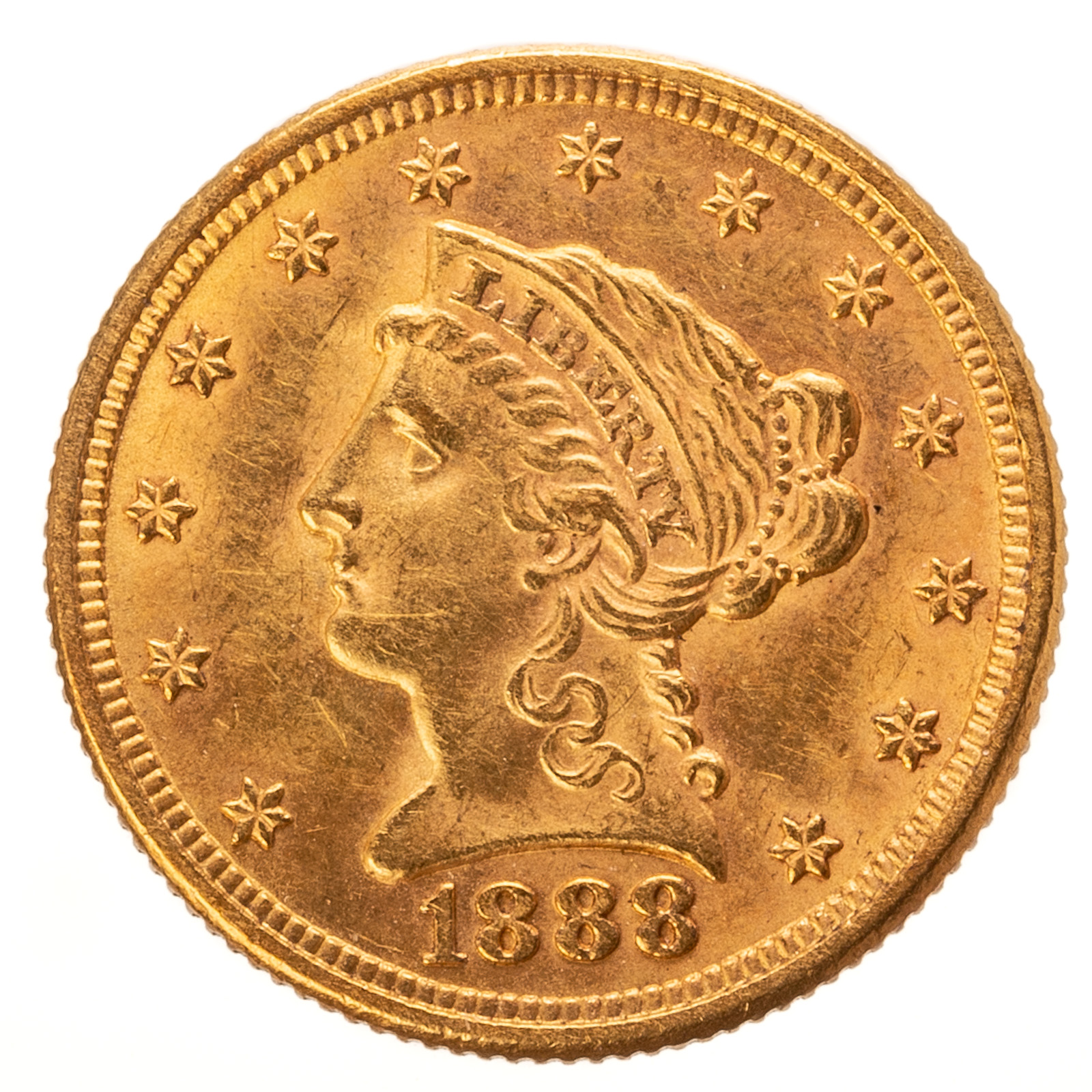 1888 2 50 LIBERTY GOLD QUARTER 2ea047