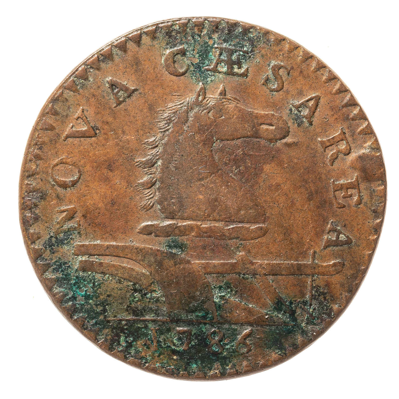 1786 16-L NEW JERSEY COPPER "PROTRUDING