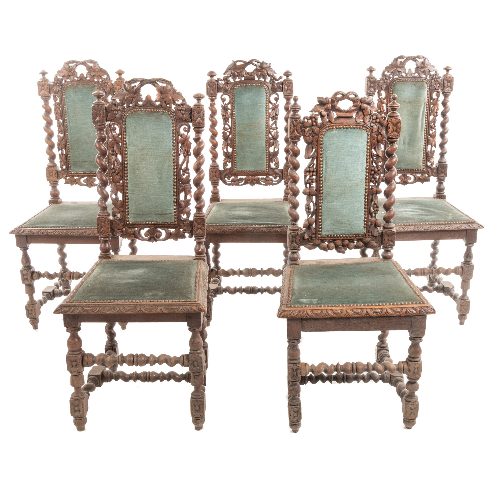 SET OF 5 FRENCH HENRY II STYLE 2ea08b