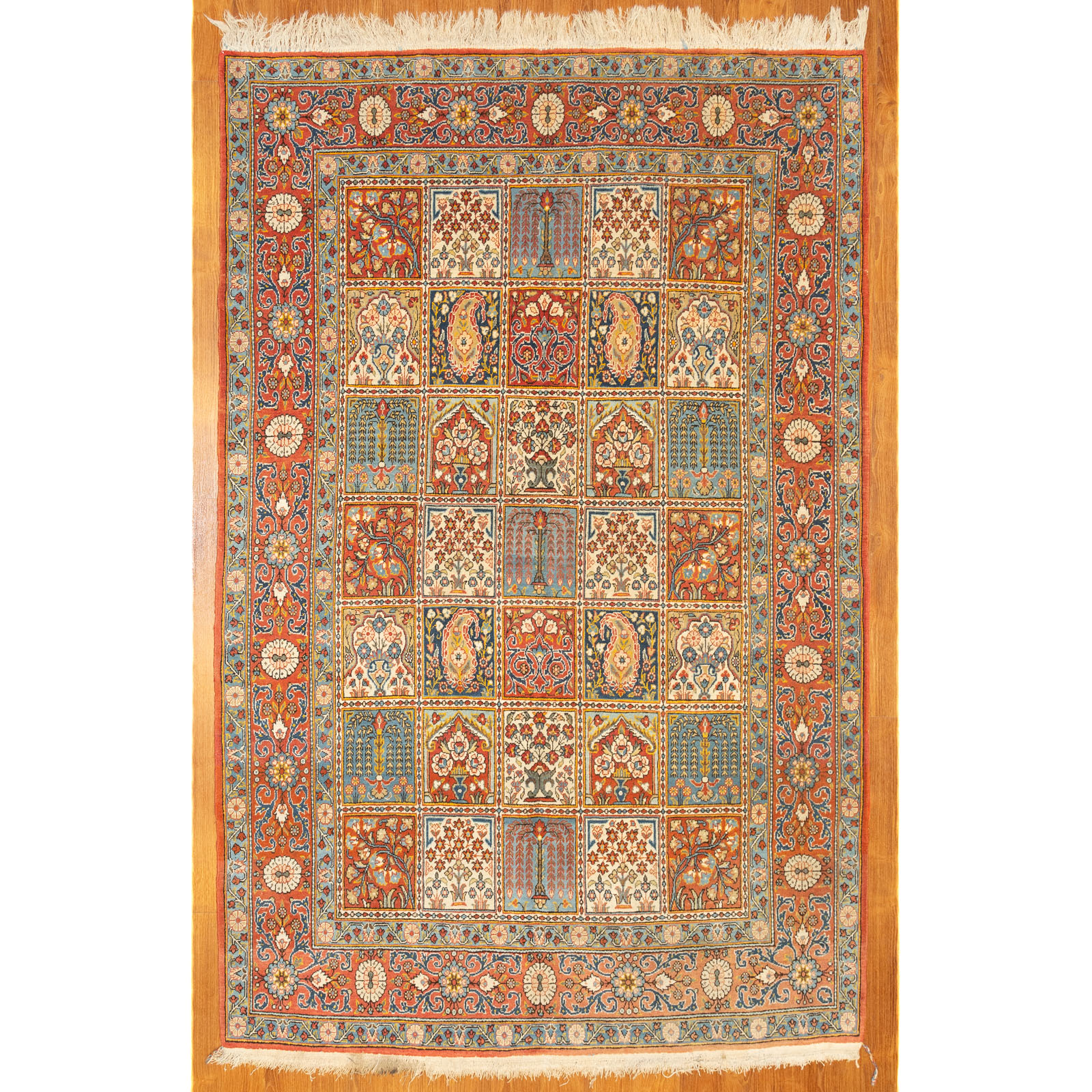 QUM RUG, PERSIA, 4.9 X 7.2 Third