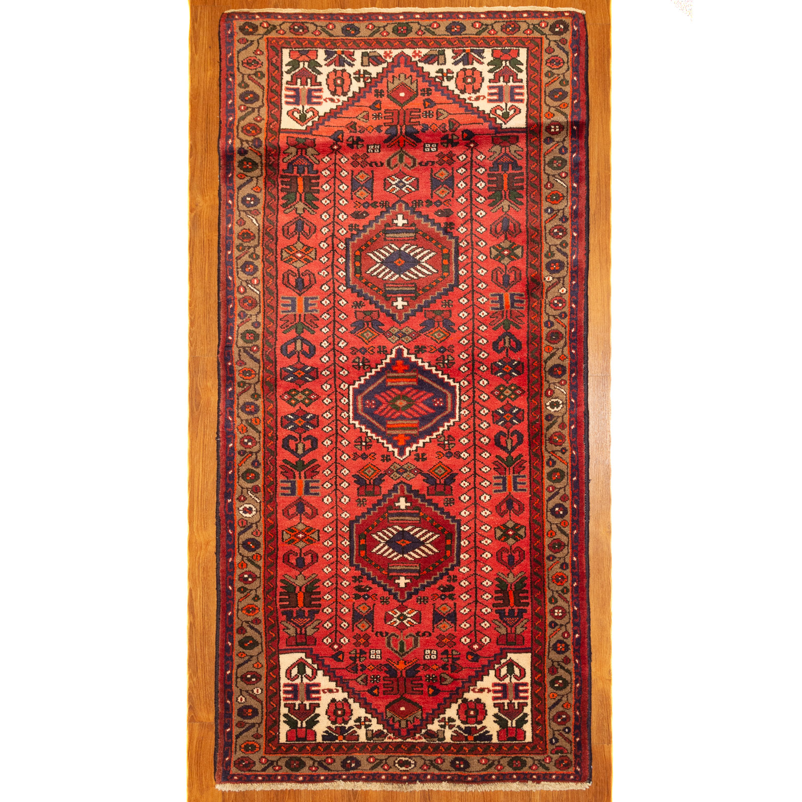 HAMADAN RUG, PERSIA, 3.2 X 5 Fourth