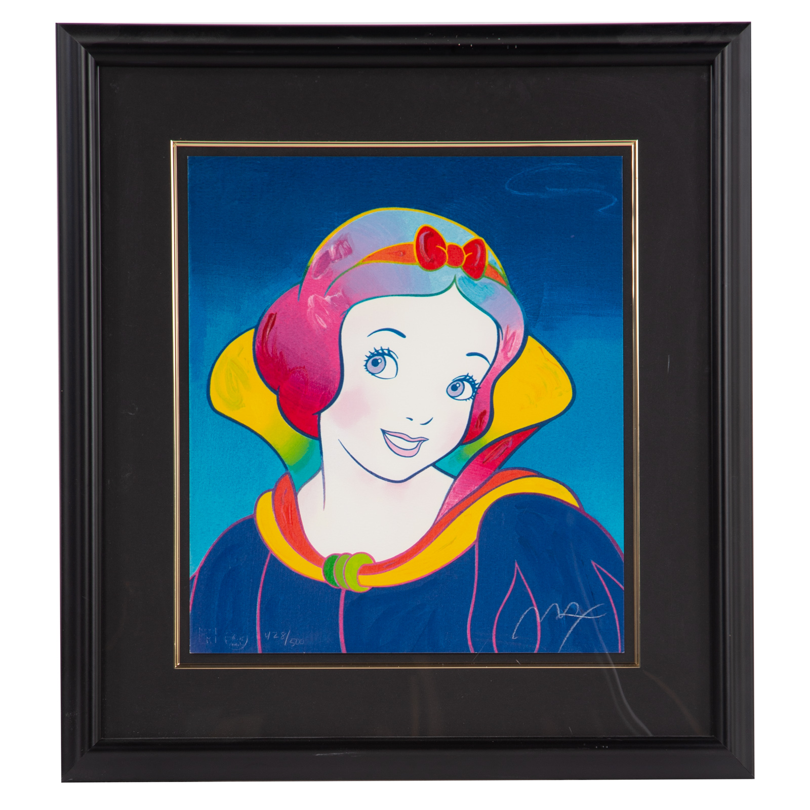 PETER MAX. "SNOW WHITE," COLOR