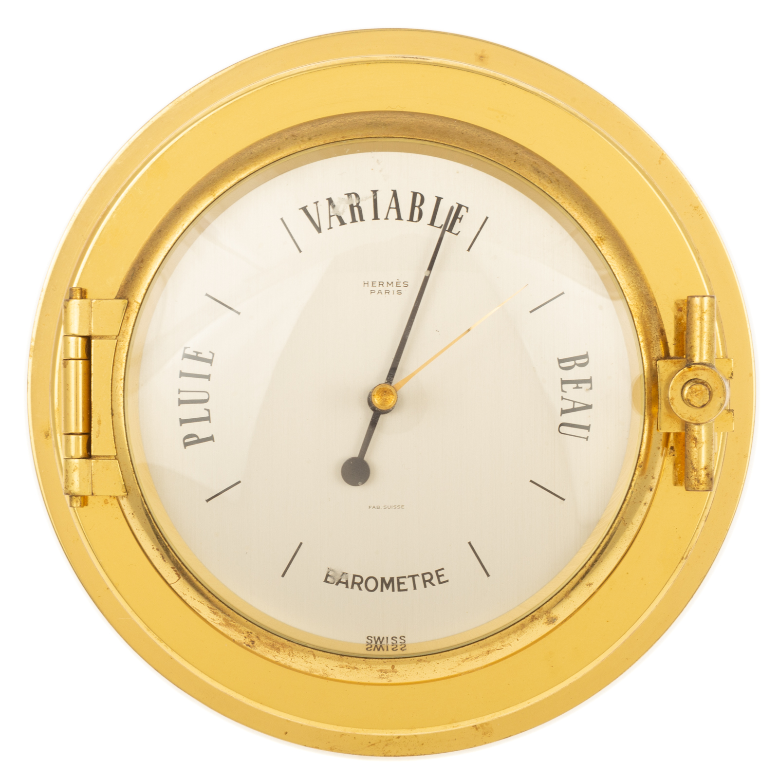 HERMES BRASS & GLASS BAROMETER