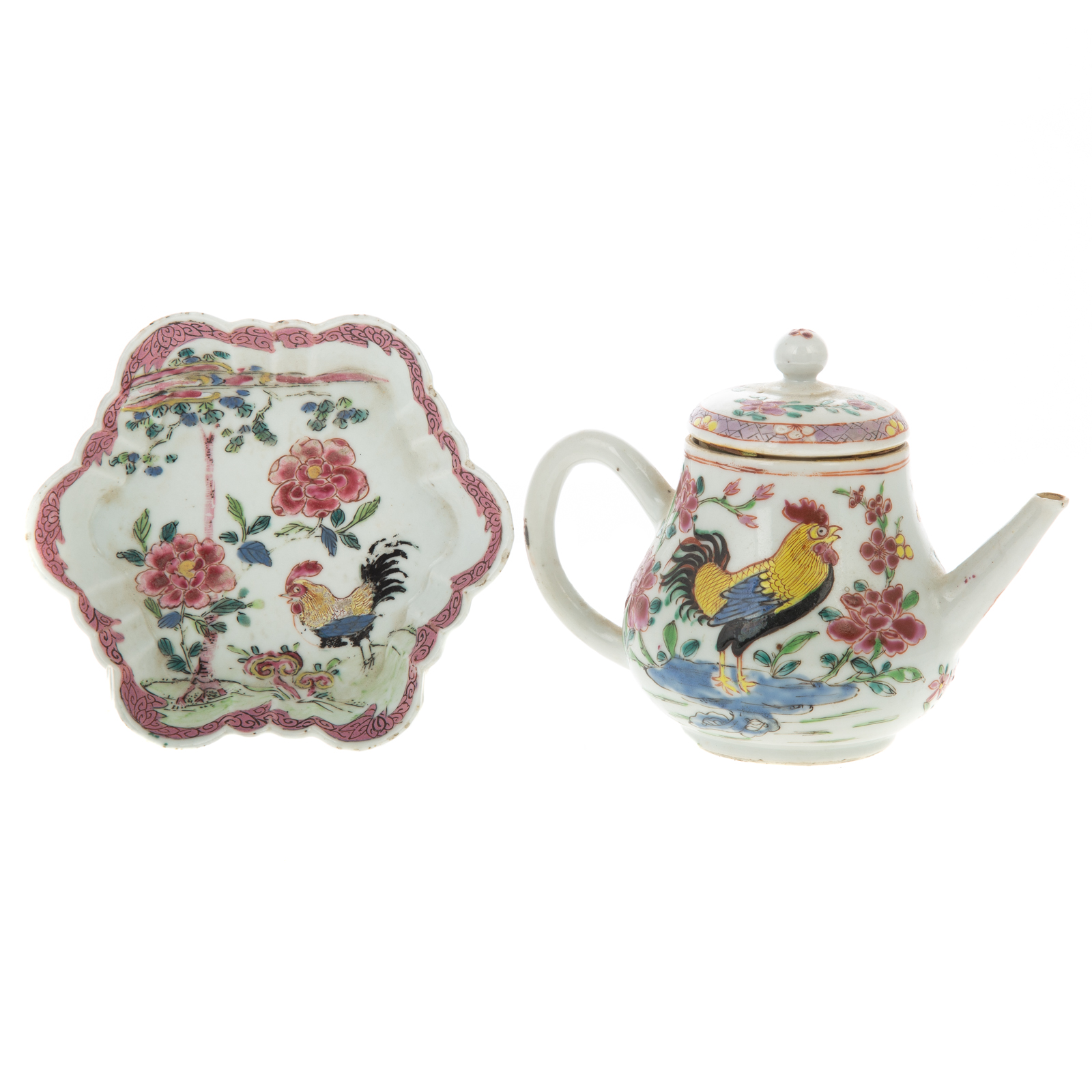 CHINESE EXPORT FAMILLE ROSE TEAPOT 2ea1b3