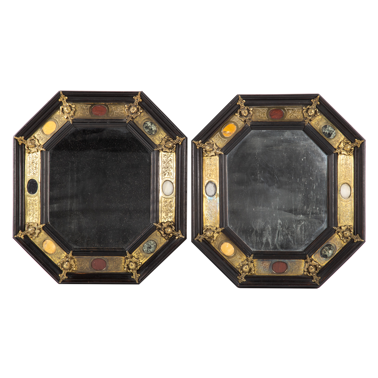 A PAIR OF RENAISSANCE REVIVAL MIRRORS