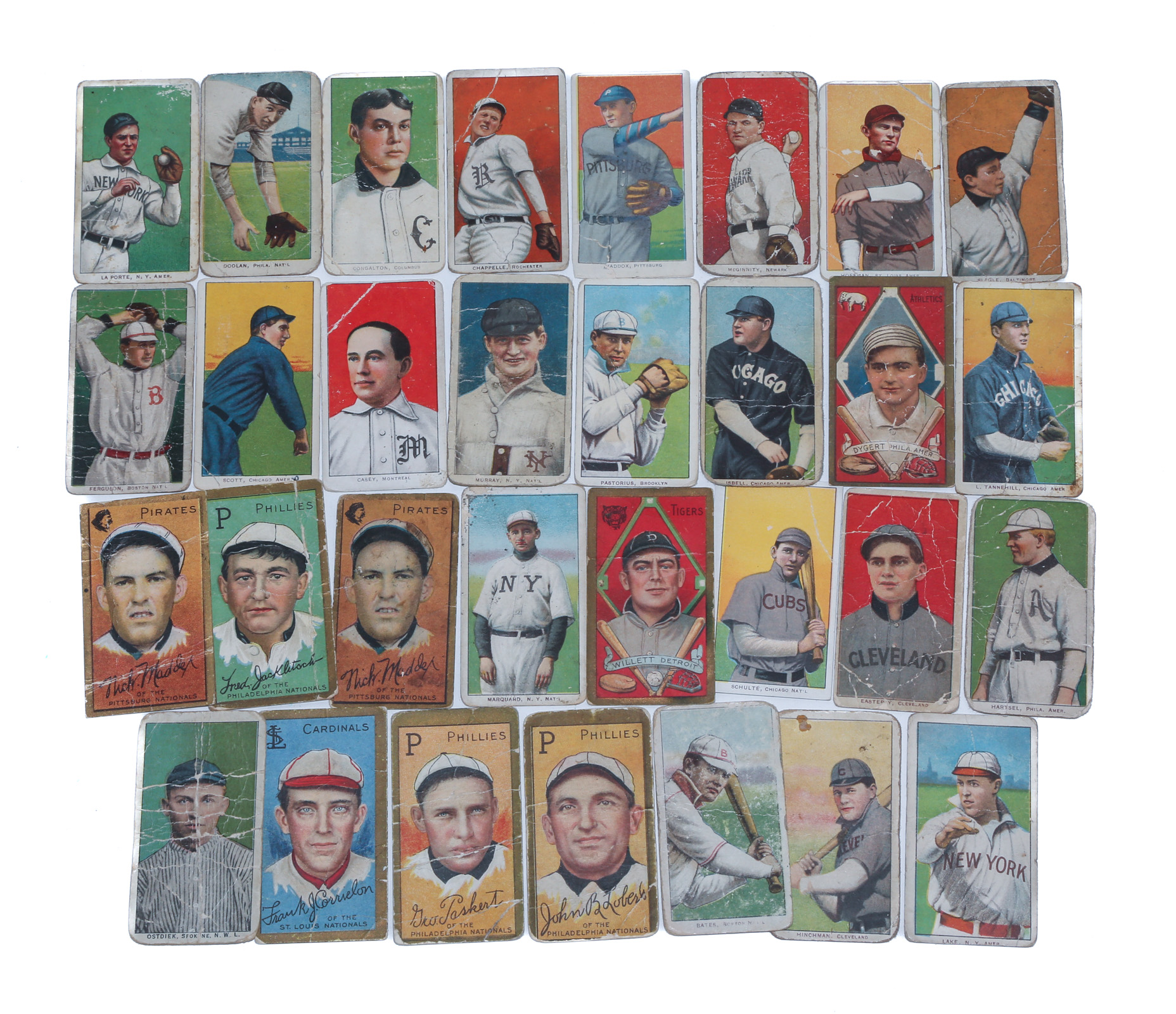 SELECTION OF 31 BASEBALL TOBACCO CARDS