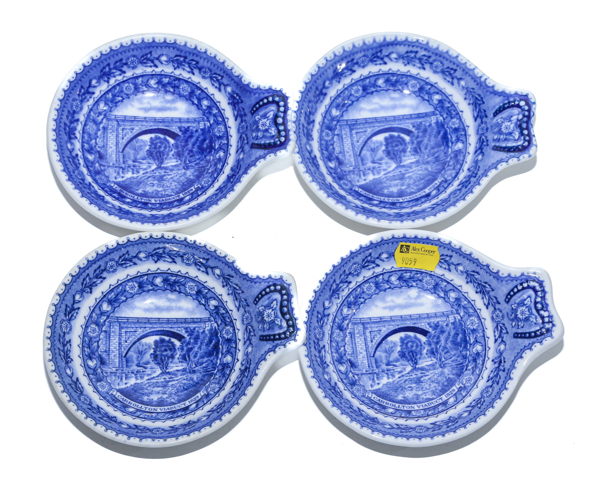 FOUR B & O LAMBERTON SMALL DISHES